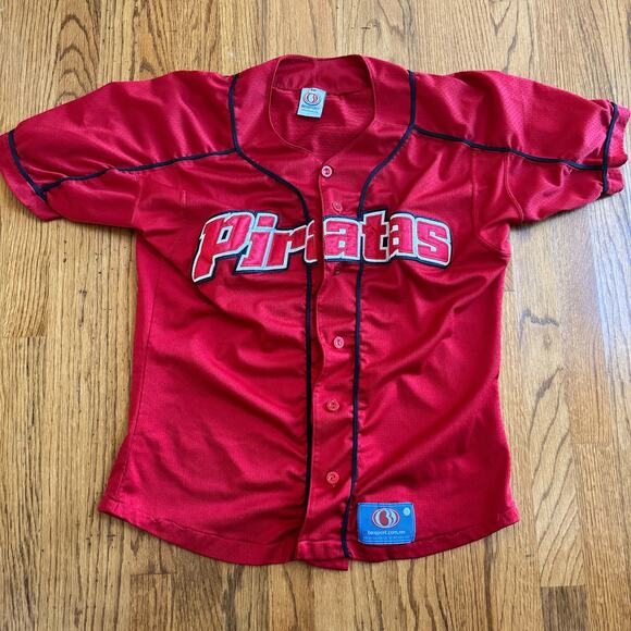 Piratas Jersey Men's 40 Beisport Brand Made in Mexico Red 10 on Back - Picture 2 of 9